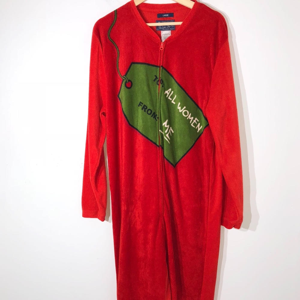 American Rag full body Christmas pajamas sz Large